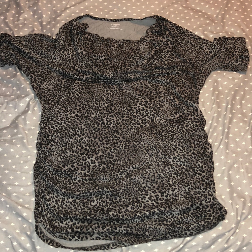 Cute Short Sleeve Maternity Top